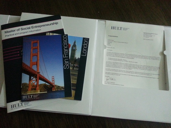 Acceptance pack from Hult International Business School 
